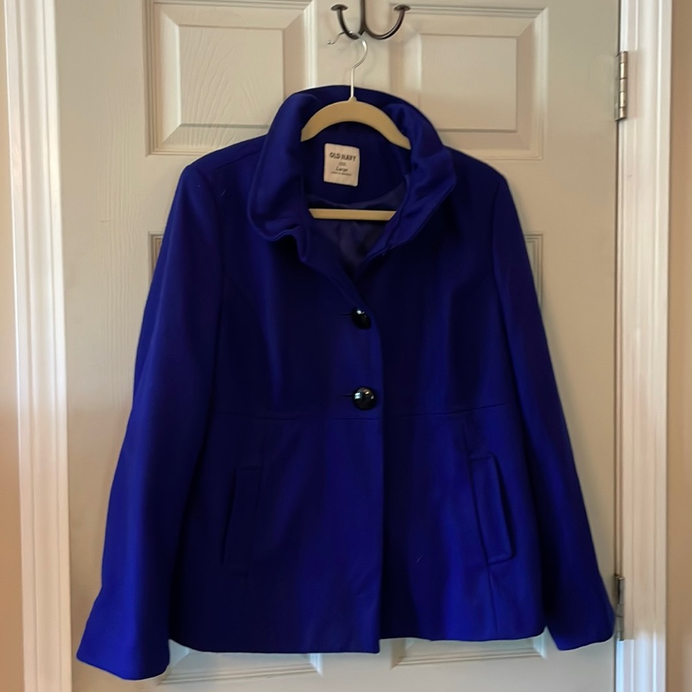 Royal blue peacoat